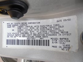 2003 Toyota Highlander Limited Silver 3.0L AT 2WD #Z23211